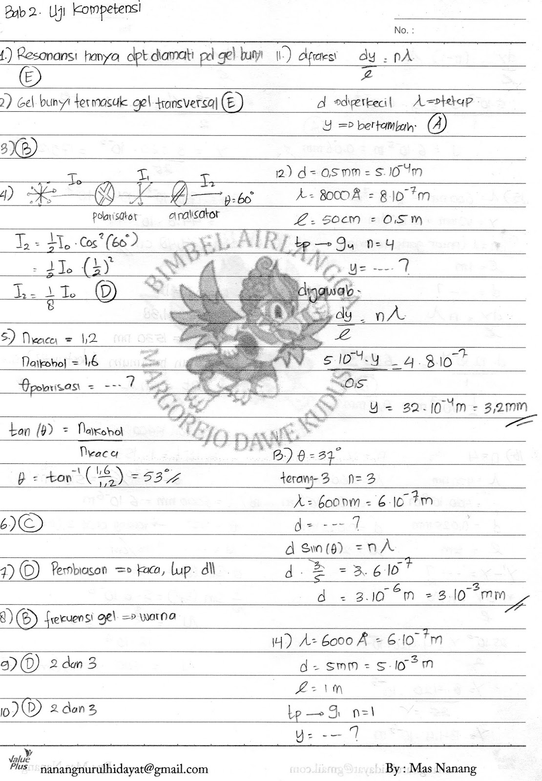Soal Dan Jawaban Fisika Kelas Xi Semester 2 - Mikiran Soal